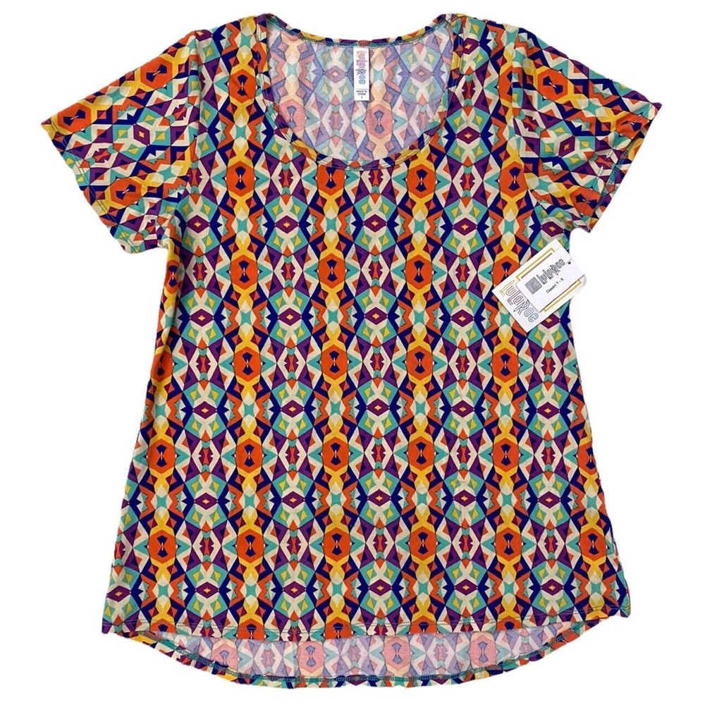 LuLaRoe Women's Classic T Short Sleeve Scoop Round Neck Tee T-Shirt Top